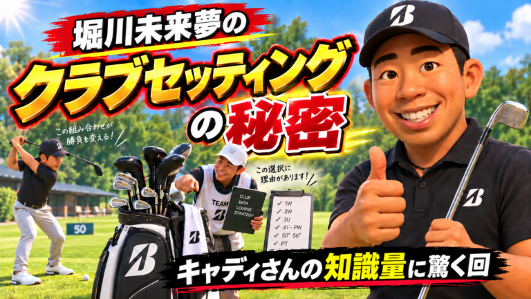 堀川未来夢のクラブセッティングの秘密｜キャディさんの知識量に驚く回